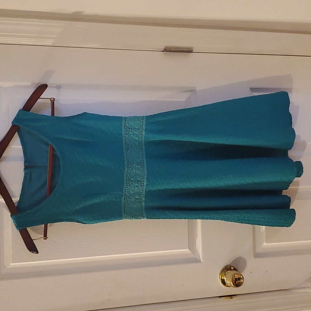 Green Fit and Flare Dress